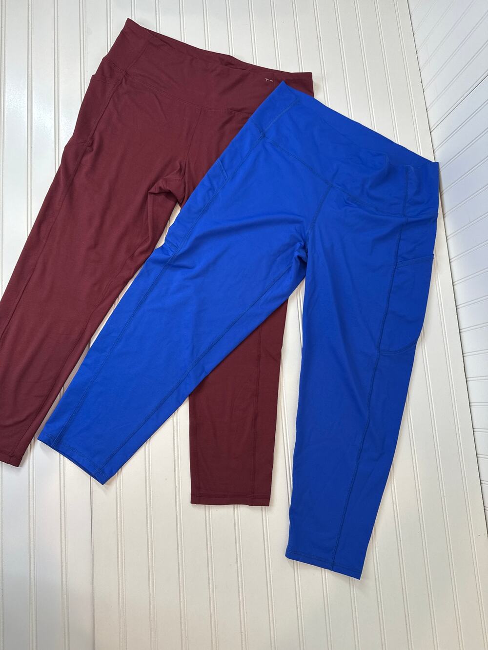 Ralph Lauren Blue & Muuv Cropped Leggings Sports Gym Workout Bundle Size 2XL